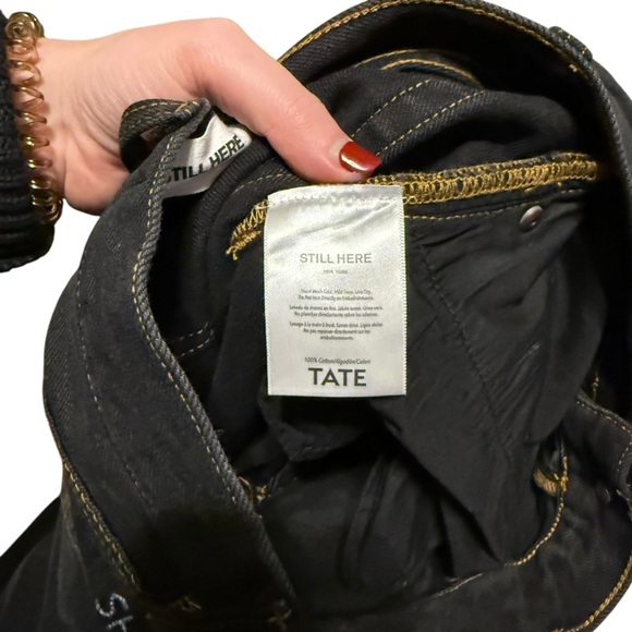 Still Here New York Tate Jean in Washed Black Size 24 - Picture 6 of 7